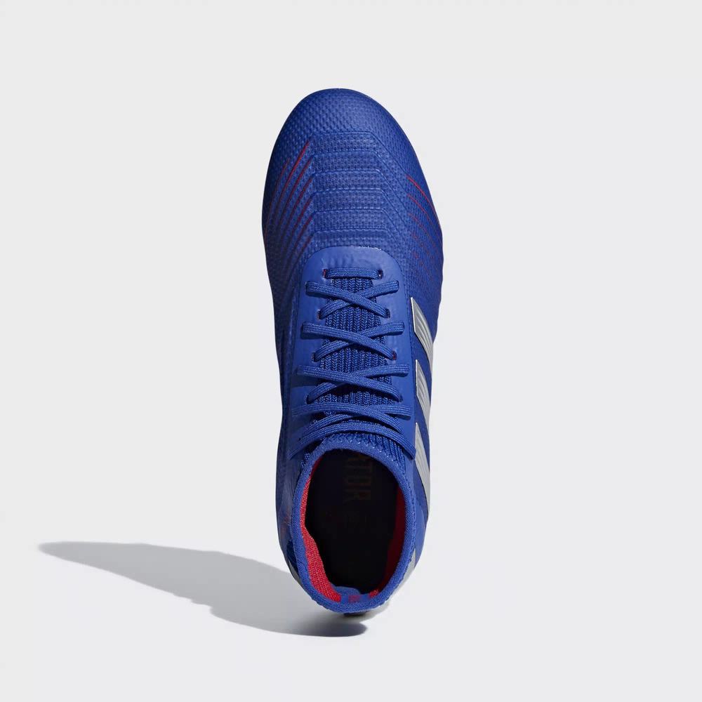 Adidas Predator 19.1 Firm Ground Tacos de Futbol Azules Para Niño (MX-76784)